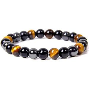 New Factory Tiger Eye Hematite 10mm 8mm Natural Obsidian Beads Bracelets Man Women Jewelry Bracelet Stone Bead